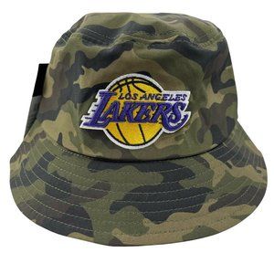 Los Angeles Lakers NBA Ultra Game Green Camo Bucket Hat One Size Fits All
